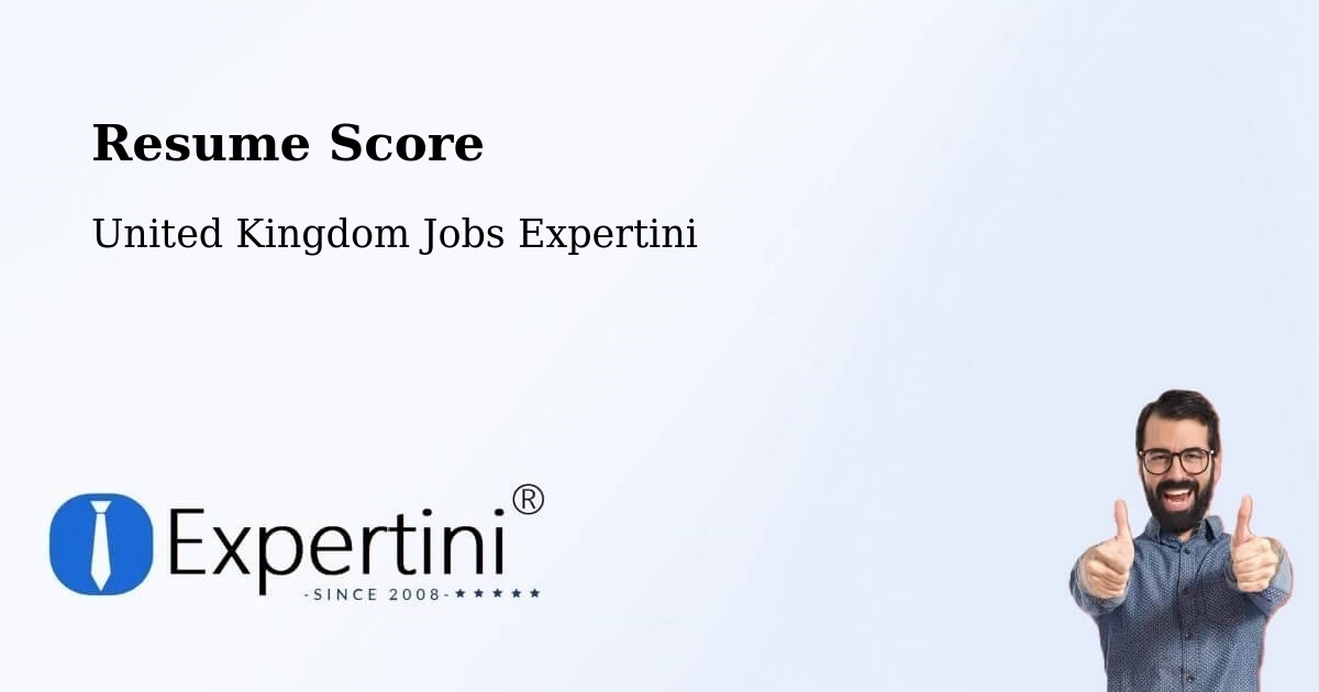 Resume Score - United Kingdom Jobs Expertini